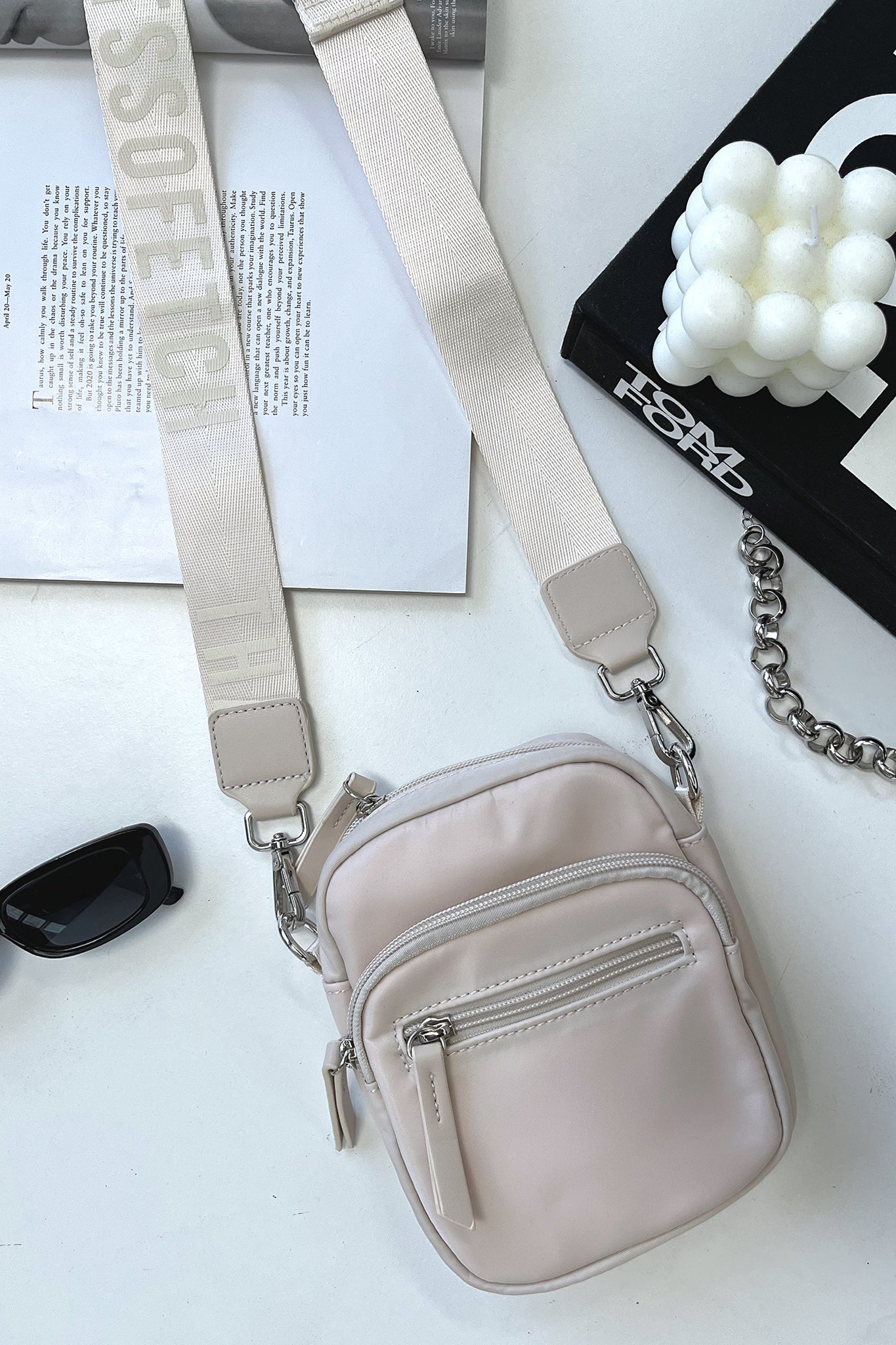 Rubab Crossbody Bag - Beige