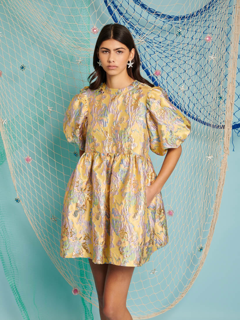 Meri Jacquard Mini Dress