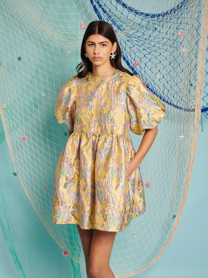 Meri Jacquard Mini Dress