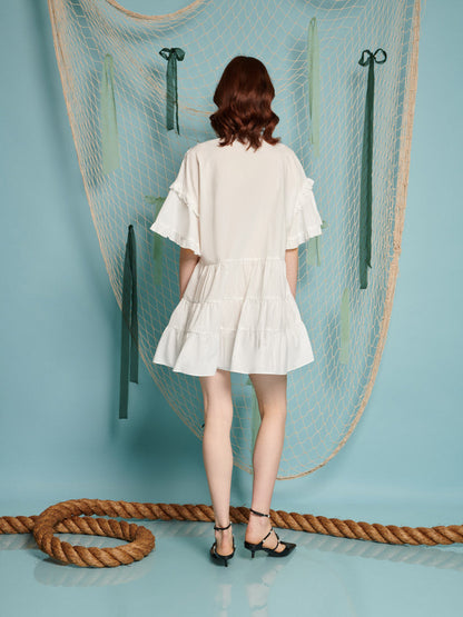 Seaboard Ruffle Mini Dress