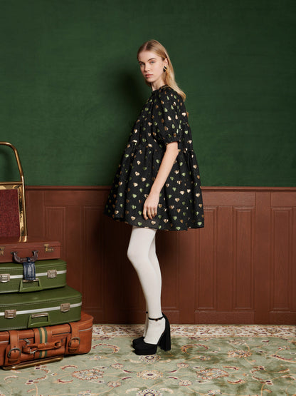 Carriage Hearts Jacquard Dress