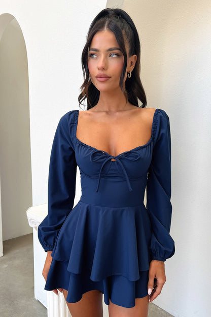 Mila Playsuit - Navy