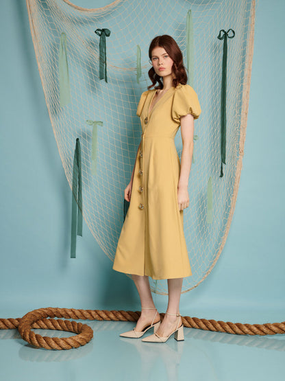 Sandy Swirl Midi Dress