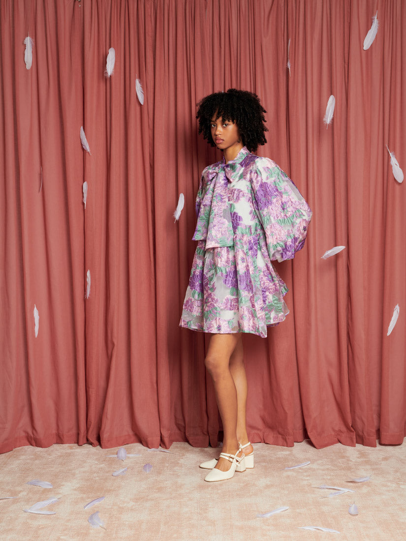 Revna Jacquard Mini Dress