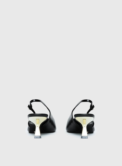 Billini Anaya Pointed Toe Heels Black / Gold