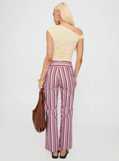 Leocadie Pants Pink Stripe