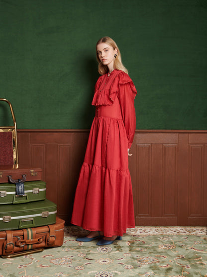 Hazel Scallop Maxi Dress