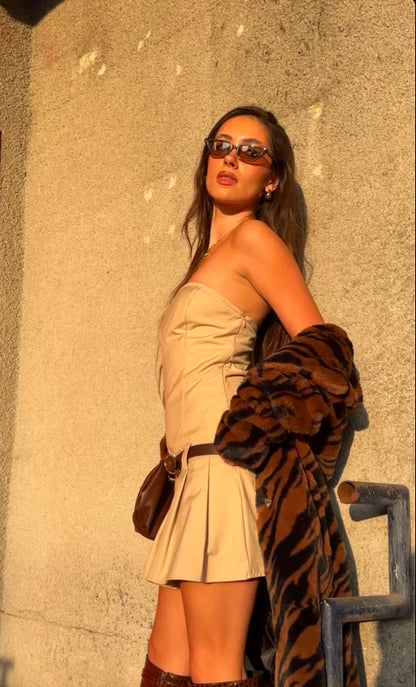 Romi Pleated Mini Dress