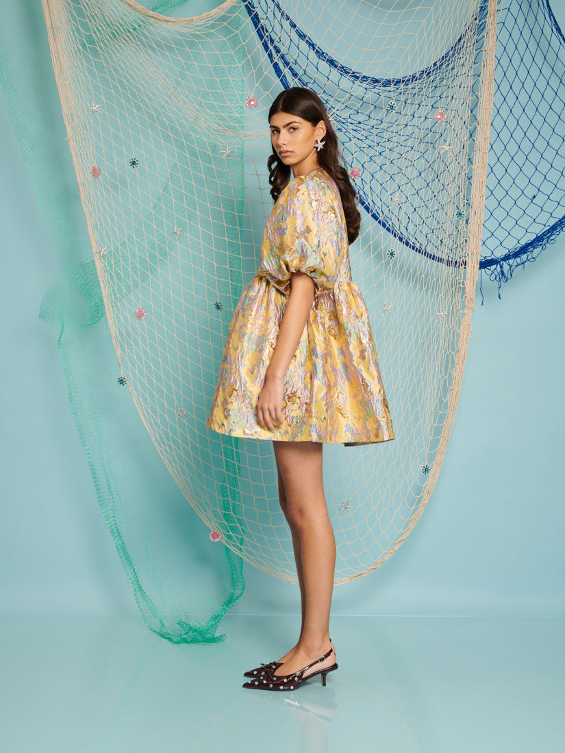 Meri Jacquard Mini Dress