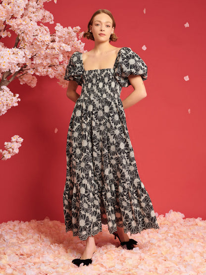 Flower Haze Midi Dress