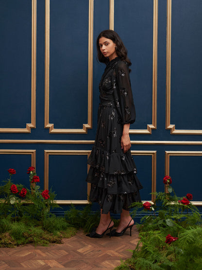Gala Flower Maxi Dress