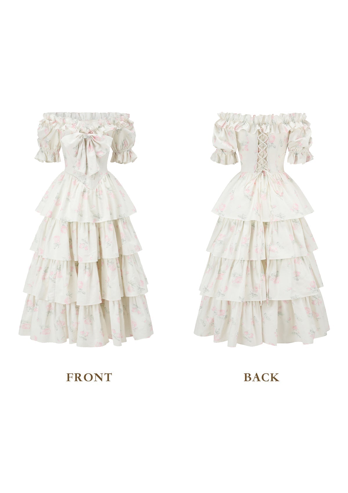 Bloom in Coral Island Corset Dress