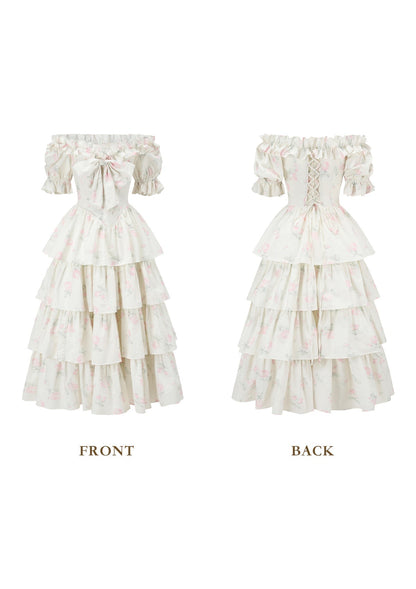 Bloom in Coral Island Corset Dress