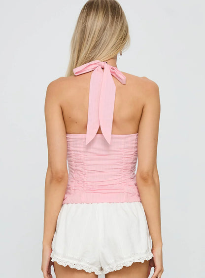 Nataliya Halter Top Pink