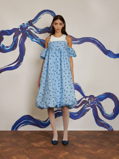 Ditsy Daisy Off Shoulders Midi Dress