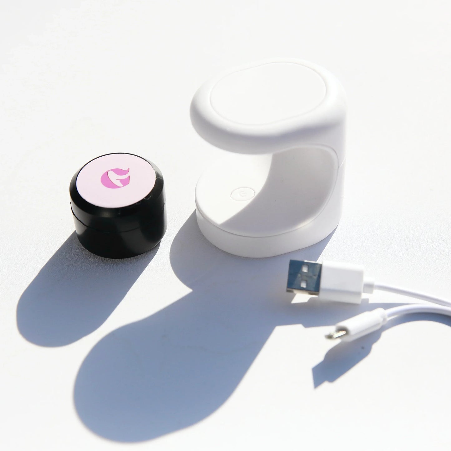 Mini LED Nail Lamp x Solid Gel Set