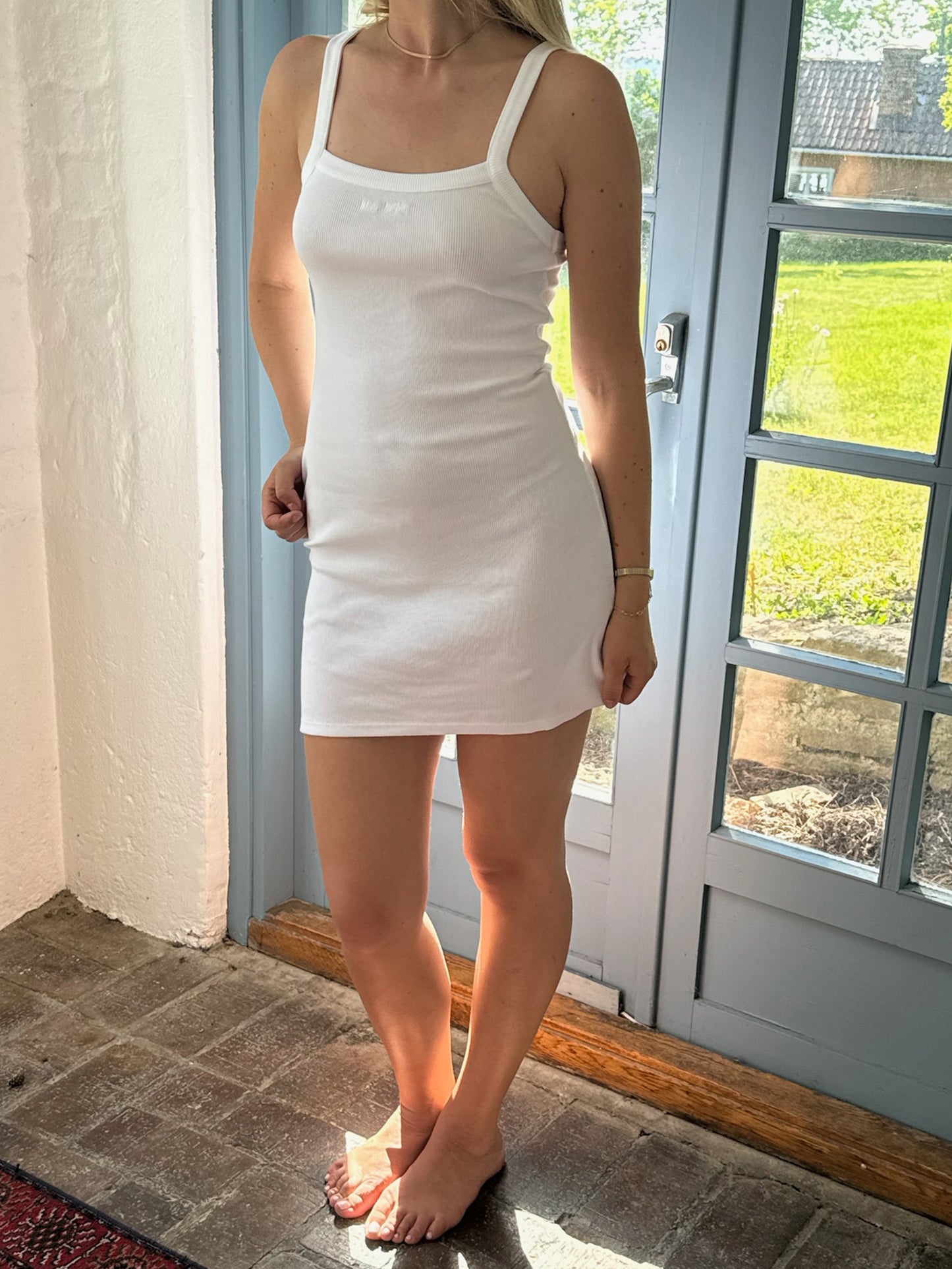 Daily Tank Dress Ribbed Baby Yellow