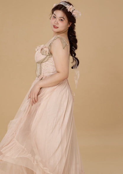 Curve & Plus Flower Kissing Wonderland Corset Dress