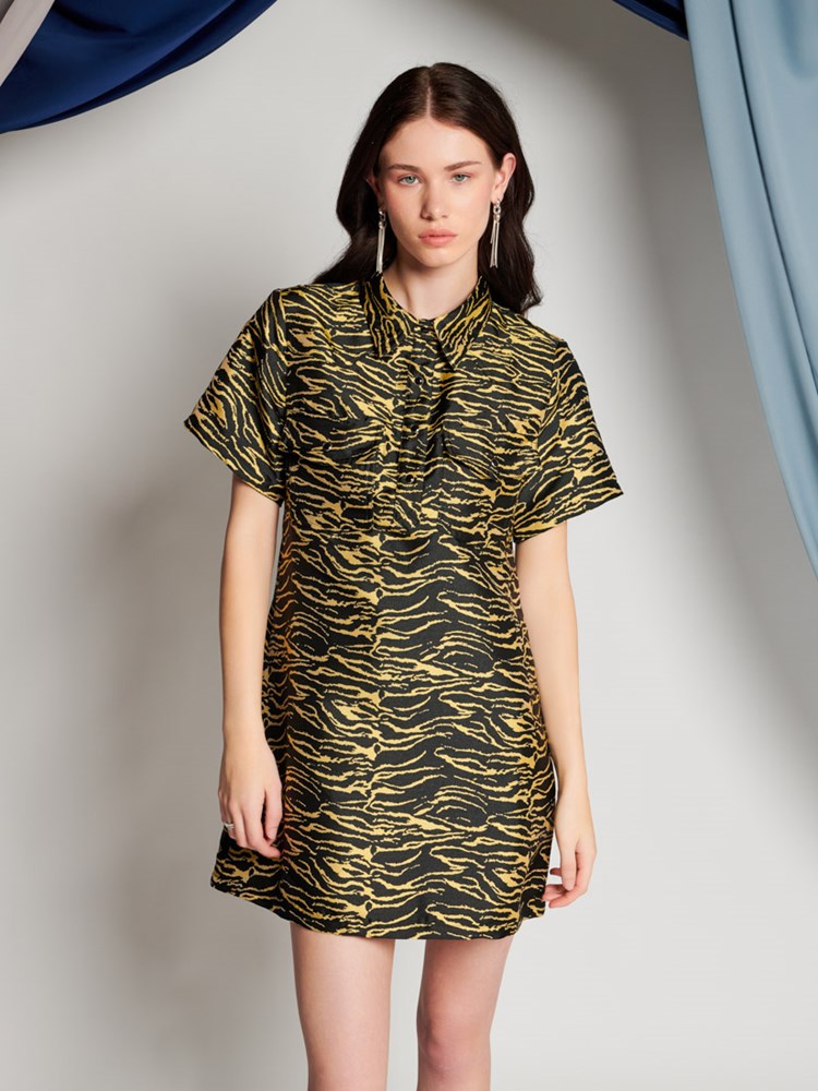 Darling Jacquard Mini Dress