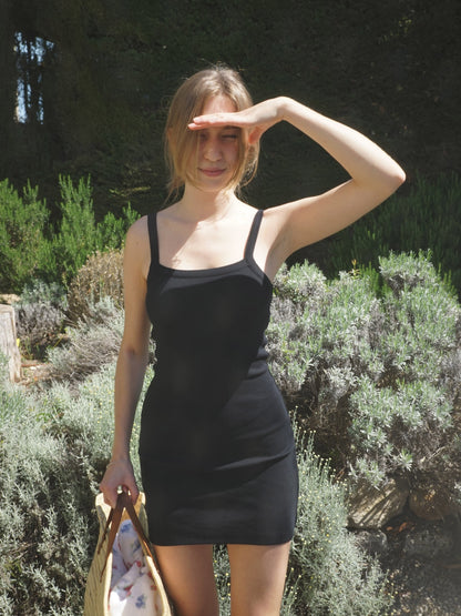 Daily Tank Dress Ribbed Baby Yellow