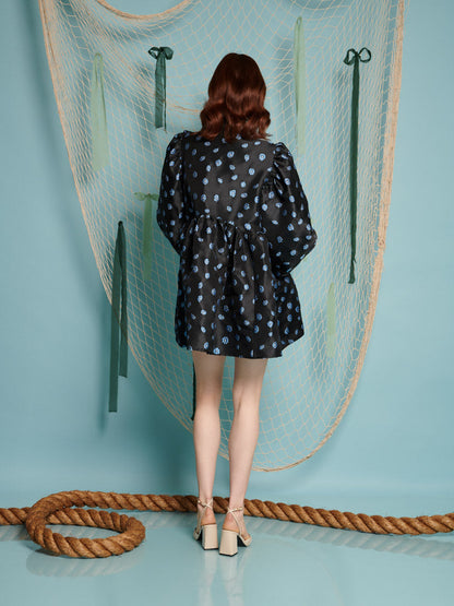 Paddle Jacquard Mini Dress