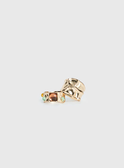 Frostbloom Ring Pack Gold