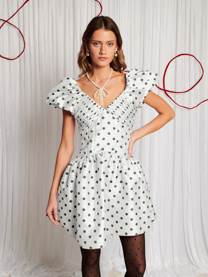 Raven Spot Mini Dress