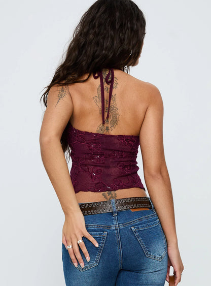 Ruwi Top Burgundy