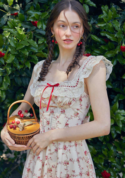 Red Garnet Corset Dress