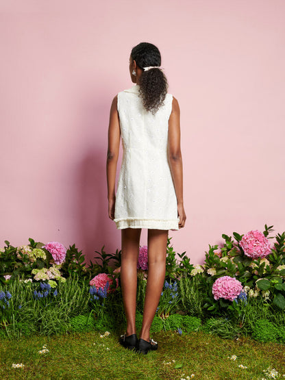 Meadow Tweed Mini Dress